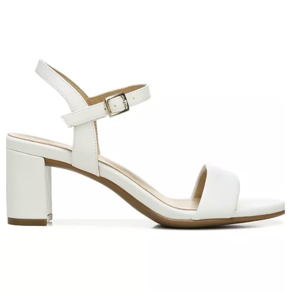 Naturalizer Shoes - New Naturalizer White Block Heel Sandals Sz 7 wide